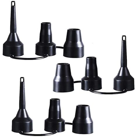 Lot de 3 embouts de pompe à air, adaptateur pour gonfleur de matelas pneumatique partiel (1/5)