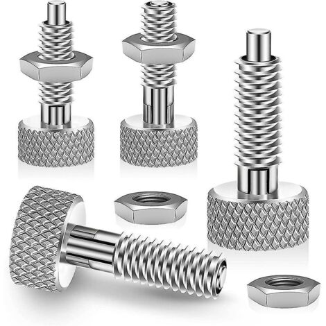 Kit de verrouillage M6 avec 4 goupilles de verrouillage rapide pour poignée, 4 goupilles de verrouillage rapide, poussoir à ressort rétractable et poussoir de verrouillage M6 F (1/5)