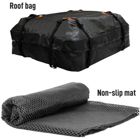 Sac de toit étanche pour voiture, sac de rangement pour bagages, cube de voyage +matB (1/4)