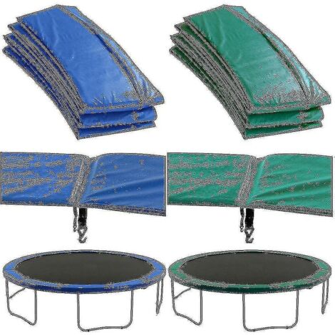 Coussin de sécurité de rechange haut de gamme pour trampoline (protection des ressorts)  Rembourrage vert ou bleu - 1,83 m - Bleu (1/5)