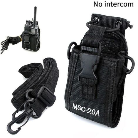Étui universel bandoulière en nylon pour radio, talkie-walkie mains libres (police, pompiers), accessoires (1/5)