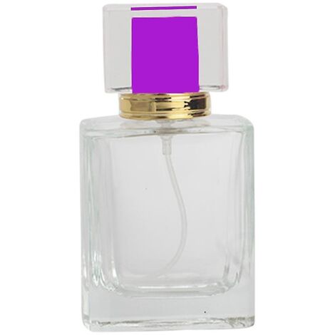 Vaporisateur de parfum de voyage rechargeable de 50 ml, flacons en verre vides violets (1/5)