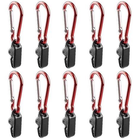 20 pinces de fixation pour bâche, auvent, tente, camping, jardinage, agriculture - 10 pièces (1/5)