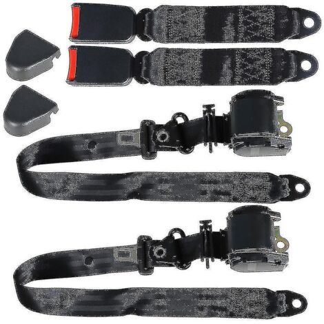 Ceinture de sécurité automatique à trois points pour voiture ou camion, ceinture de sécurité universelle rétractable automatique pour le siège conducteur (1/5)