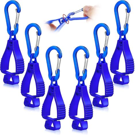 Lot de 6 pinces de préhension pour gants, porte-gants, clip de sécurité pour gants, pince de préhension Catchblue (1/5)