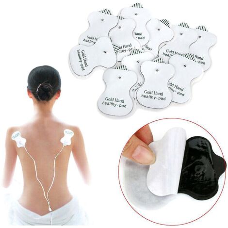 Électrodes de rechange pour appareil TENS, électrodes de massage, physiothérapie, thérapie corporelle - 20 pièces (1/4)