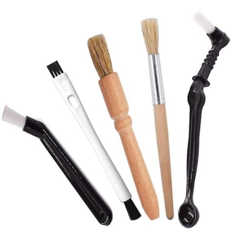 Ensemble de brosses à café, kit de brosses expresso, brosse de nettoyage en bois pour moulin à café et brosse expresso (1/5)