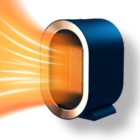 Chauffage soufflant céramique 1200 W, portable, avec 2 niveaux de chauffage, protection contre la surchauffe, faible consommation d'énergie et fonctionnement silencieux. (1/5)