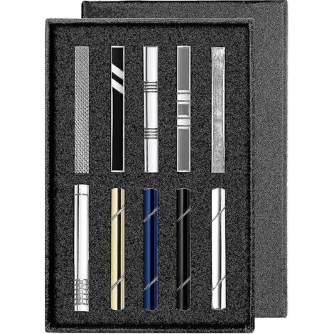 Coffret cadeau pince à cravate pour homme, idéal pour mariage ou affaires. (1/5)