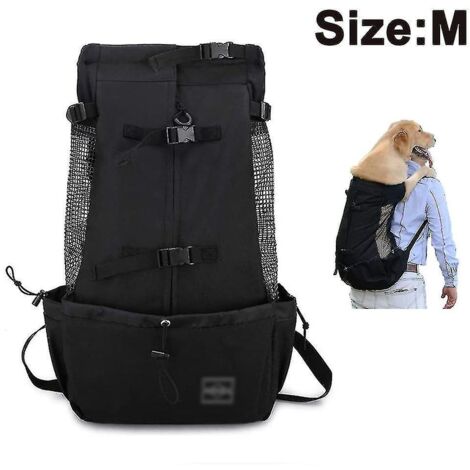 Sac à dos de transport pour chiens de petite et moyenne taille, noir (1/5)