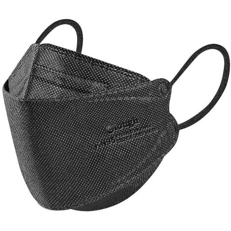Masques KN95 pour enfants (4 couches) - Lot de 30 ou 50 - Noir