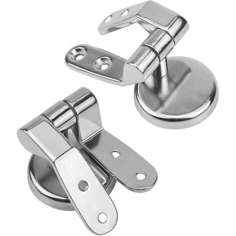Charnières de remplacement pour abattant de toilette, charnières de rechange pour abattant de toilette, charnières de siège de toilette en acier inoxydable (1/4)