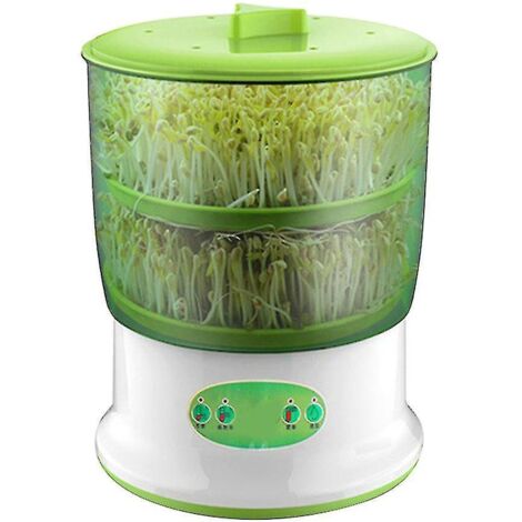 Germoir automatique pour graines germées, grande capacité, 2 couches (Royaume-Uni) (1/5)