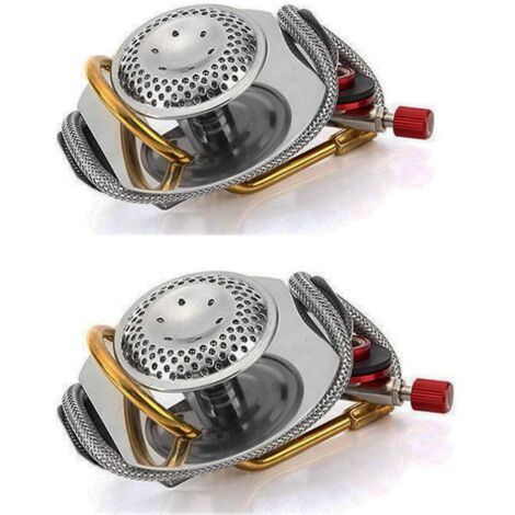 Lot de 2 brûleurs à gaz pour réchaud Trangia, système de réchaud à gaz de camping, adaptateur de conversion pour réchaud Trangia GS2000, homologué CE pour la plupart des réchauds à alcool. (1/5)