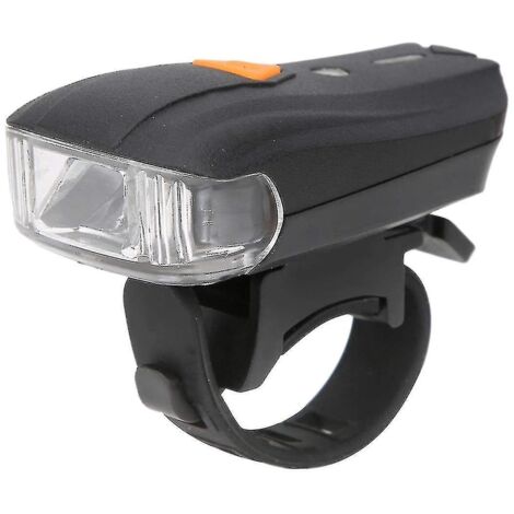 Éclairage vélo, éclairage avant de vélo ultra-lumineux et étanche, haute luminosité, pour scooters, poussettes, fauteuils roulants, etc. (noir) (1/4)