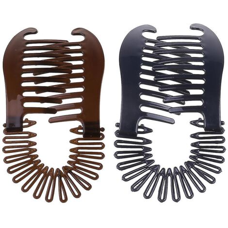 Peigne banane large, 2 couleurs, accessoire pour cheveux femme (1/5)
