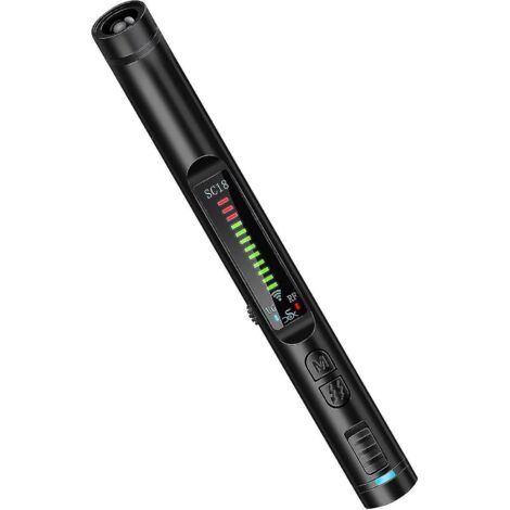 Détecteur de caméra, détecteur de traceur GPS, scanner de signaux RF avec une large gamme de fréquences de 1 à 8 GHz et 12 (1/5)