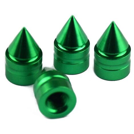 bouchons de valve de pneu de voiture moletés, vert (1/4)
