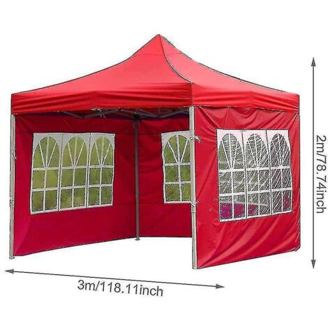 Tonnelle de jardin Oxford robuste, pliable et imperméable, blanche, idéale pour les réceptions et les mariages. (1/4)