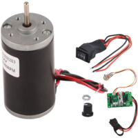 Moteur à Aimant Permanent DC Miniature Silencieux Haute Vitesse 12V 8000 RPM pour Générateur DIY