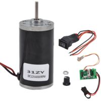 Moteur à Aimant Permanent DC Miniature Silencieux Haute Vitesse 12V 4000RPM pour Générateur DIY