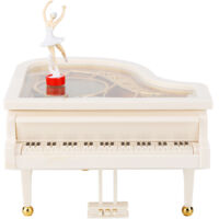 Piano Shape Ballet Dancing Girl Music Box Home Ornament Jewelry Box Kids Toys Gift
