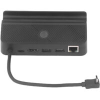 Station d'accueil Steam Deck 6-en-1 Noir avec base de chargement et éclairage RGB