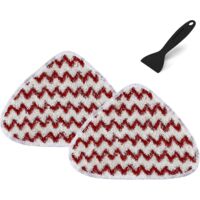 Lot de 2 lingettes de rechange en microfibre pour balai vapeur, compatibles avec les aspirateurs et les balais vapeur Clean&steam.