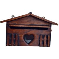 Boîte aux lettres rétro en bois, élégante boîte aux lettres extérieure résistante à la pluie, boîte à suggestions, fournitures de bureau
