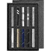 Coffret cadeau pince à cravate pour homme, idéal pour mariage ou affaires.