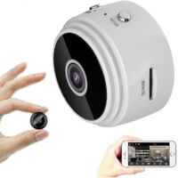 Mini caméra HD 1080p Smart Wifi Mini caméra IP avec vision nocturne infrarouge Blanche