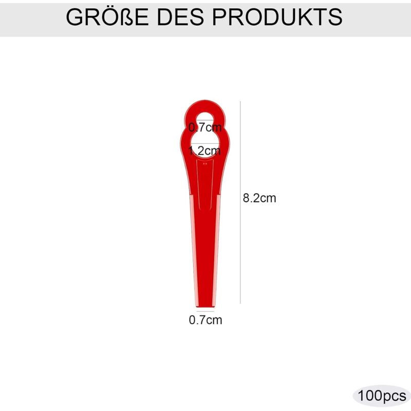 Lot De 100 Lames De Rechange En Plastique Pour Coupe Bordure STIHL