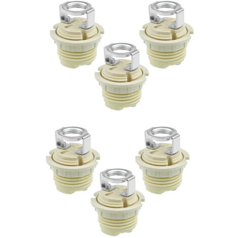 Lot de 6 Supports de Lampe G9 en Céramique Fileté de Qualité - Anneau Solide Compatible avec Lampes Halogène, LED et CFL , OUYLAF