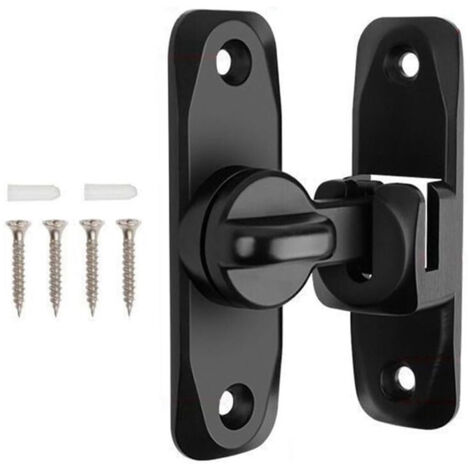 OUYLAF Verrou Serrure de Porte Coulissante Loquet 90 180 Degres Crochet de Verrouillage pour Porte Fenetre et Armoire (1/5)