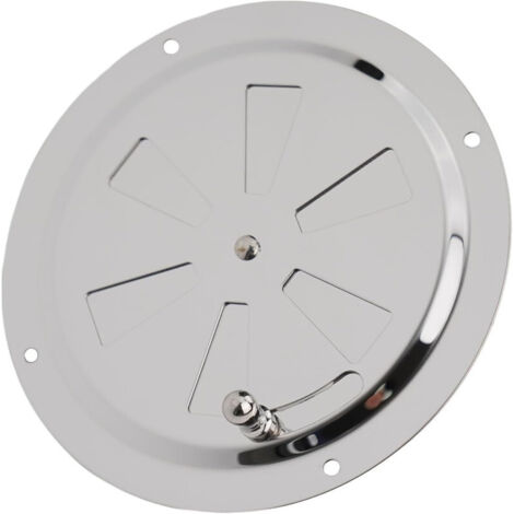 Grille d'aération Ronde de 5 Pouces Couvercle de Ventilation à persiennes en Acier Inoxydable Peut être Ouvert et fermé pour Les Accessoires de véhicule et de Bateau(1 pièce),OUYLAF