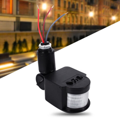 Ouylaf – Détecteur de mouvement LED 180° – Champ de détection 12m – Angle de détection 180° – IP44 pour intérieur et extérieur