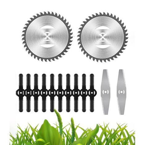 Ouylaf – Accessoire pour coupe-bordure – Lames de désherbeur électrique – Manche télescopique léger – Pour herbes épaisses et bordures précises