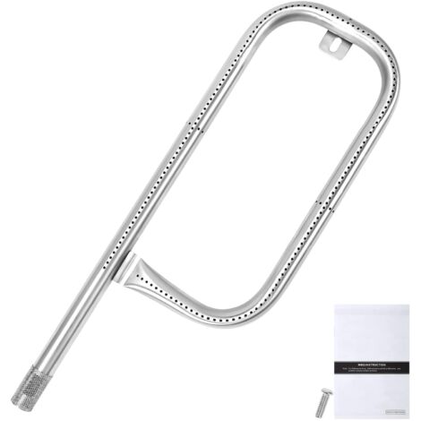 43.8CM 60040 Tube de Brûleur Accessoire pour Weber Q100 Series, Q100 Q120, Q1000 Q1200 Grill Modèle 50060001 51010001 51060001 LP, Partie 69957, Acier Inoxydable Brûleur de Tube Gaz,OUYLAF