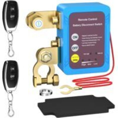 Disjoncteur de batterie 12 V, coupe-circuit antivol 240 A, coupe-circuit automatique pour voiture avec deux télécommandes (sans affichage numérique), OUYLAF