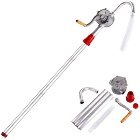 Pompe manuelle à tambour, alliage d’aluminium, rétractable, débit 29 L/min, pour transfert d’essence, diesel, kérosène, huile moteur et hydraulique, OUYLAF (1/5)