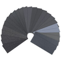 Pavlleen 81 Pièces Papier De Verre, 23 X 9.3 CmPapier Abrasif Papier Poncage A L Eau Et Sec 400 600 800 1000 1200 1500 2000 2500 3000 Grain Pour Polir Le Metal Le Bois Les Voiture Pierre Vernis