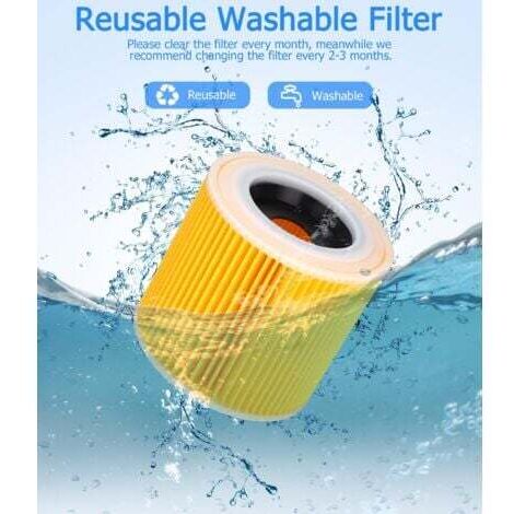 WD2 Filter Ersatz 2er-Pack Filterpatronen Für Kärcher WD3 Premium, WD2, WD3 Kärcher Filterpatrone