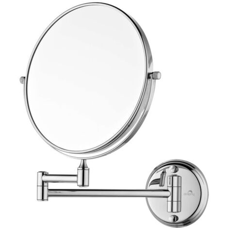 Kosmetikspiegel, Wandmontage, 20 cm (8 Zoll), doppelseitig, 360° drehbar, 3-fache Vergrößerung, feuchtigkeitsbeständig, ideal für Badezimmer, OUYLAF (1/5)