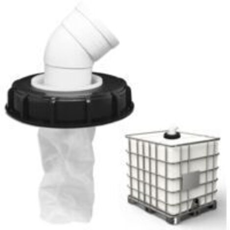 IBC-Deckelfilter, 163-mm-IBC-Tankzubehör mit 45° abgewinkeltem Nylon-Regenwasserfilter, waschbarer Filter für Regenwassertanks, OUYLAF