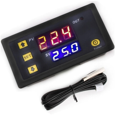 Termostato digitale W3230 da 1 pezzo, regolatore di temperatura AC 110V-220V con sonda NTC da 10K, interruttore di controllo del display digitale da 20A - OUYLAF