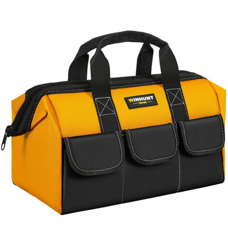 Bolsa de herramientas, multibolsillos, gran capacidad, tejido de nailon, ideal para aficionados al bricolaje, comerciantes y profesionales, OUYLAF (1/5)