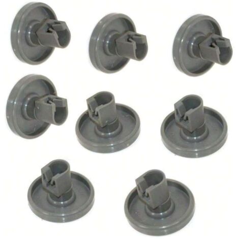 Roulettes pour panier inférieur de lave-vaisselle – Compatibles avec Privileg, Faure, AEG, Electrolux et Zanussi. Jeu complet de 8 roulettes. (1/5)