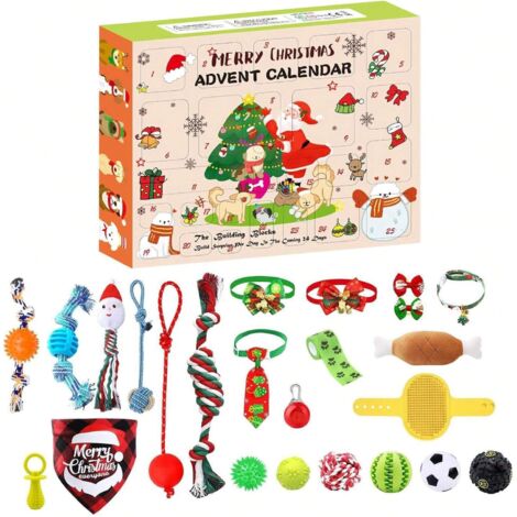 Calendrier de l'Avent pour animaux de compagnie, coffret cadeau de Noël et d'Halloween de 24 jours pour chiens et chats (1/5)