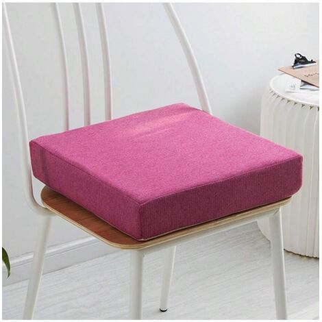 Coussin de siège en mousse haute densité, 50 x 50 x 5 cm, léger et confortable(violet néon)