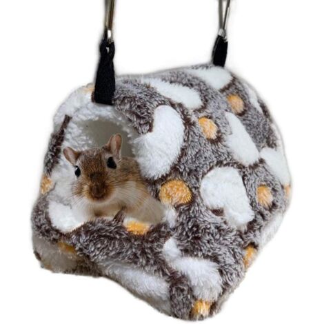 Hamster chaud pour hamster - Hamster doux - Pour dormir - Pour petits animaux - À suspendre à la maison - Pour les jeunes cochons d'Inde, Degu Drawl Hérisson (1/5)
